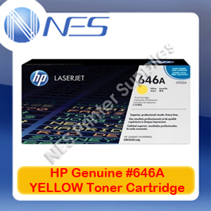 HP Genuine #646A YELLOW Toner Cartridge for Color LaserJet CM4540/CM4540f/CM4540fskm [CF032A] 12.5K